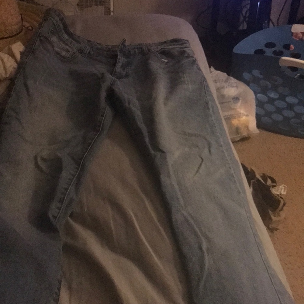 Carbon slim straight flex jeans
